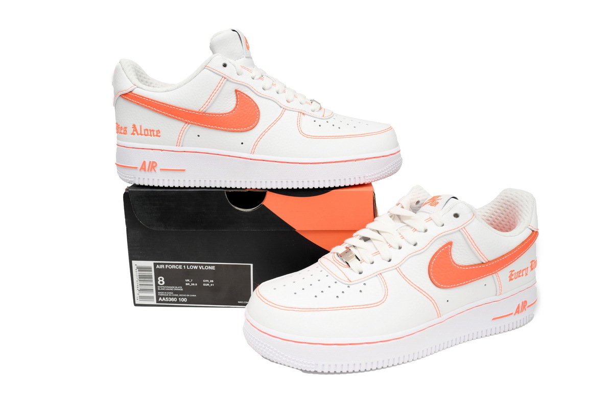 Nike Air Force One Low Vlone -White-Orange